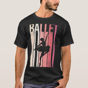 T-shirt Danse Ballet Danse Fille Ballerina Retro Vintage B