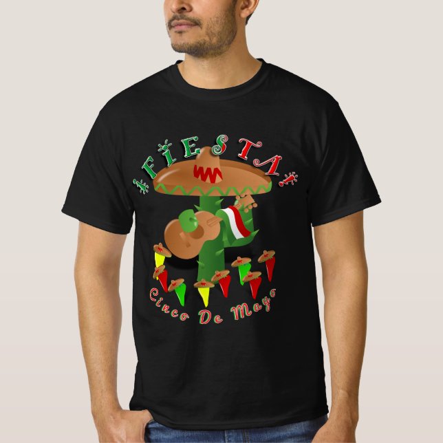 T-shirt Danse Cactus Cinco De Mayo (Devant)