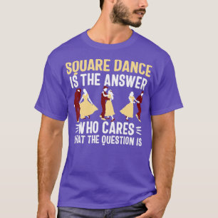 T-shirt Danse carré femmes hommes danser couple danser cad