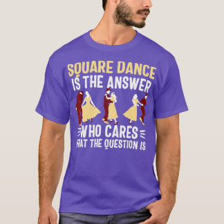 T-shirt Danse carré femmes hommes danser couple danser cad