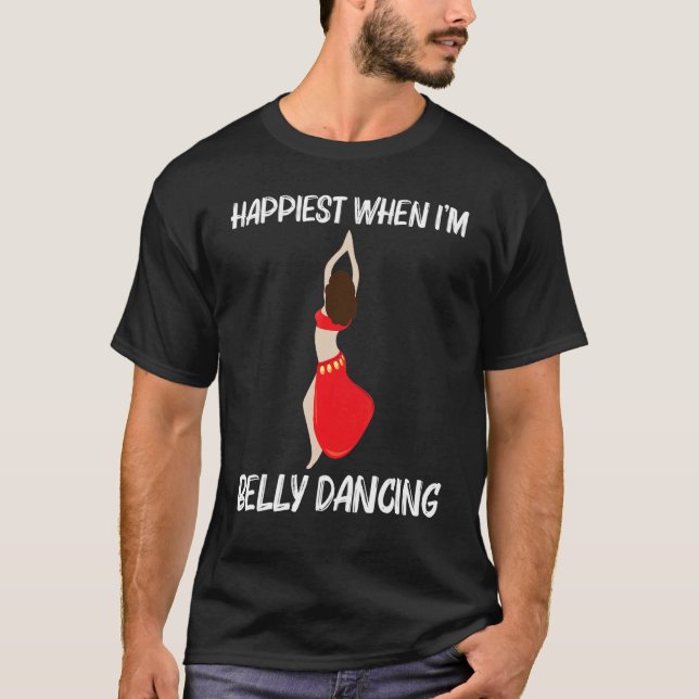 T-shirt Danse cool Belly Pour Hommes Femmes Danseur Shimmy (Devant)