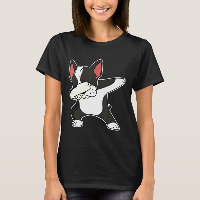 T-shirt Danse Dab Chien Chien Français (Devant)