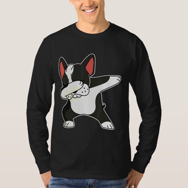 T-shirt Danse Dab Chien Chien Français (Devant)