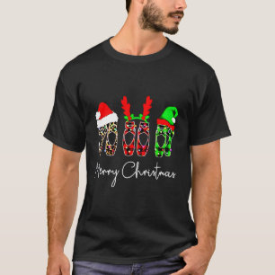 T-shirt Danse de ballet Ballerina Joyeux Noël Noël Point