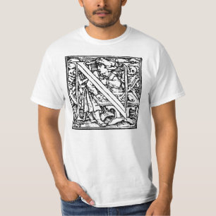 T-shirt Danse de chemise de la lettre N de la mort