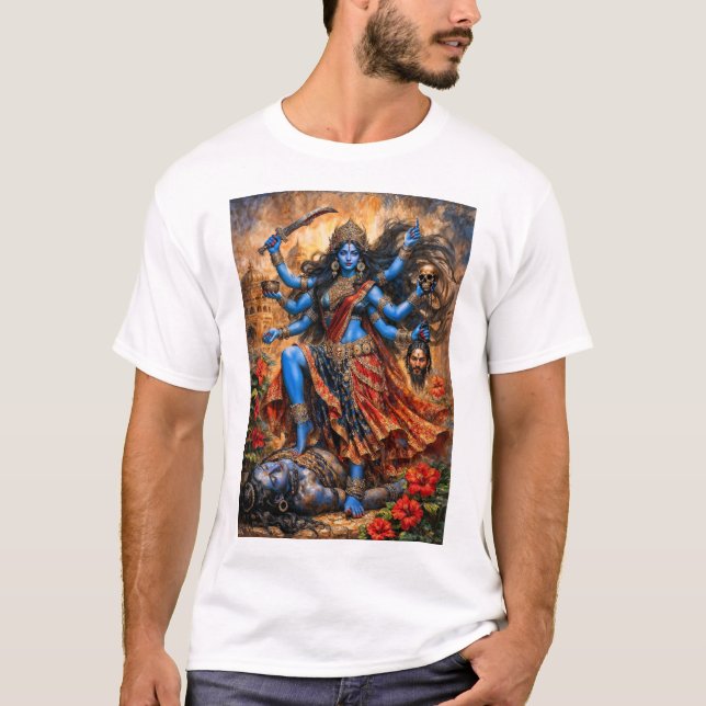 T-shirt Danse de Kali sur Shiva (Devant)