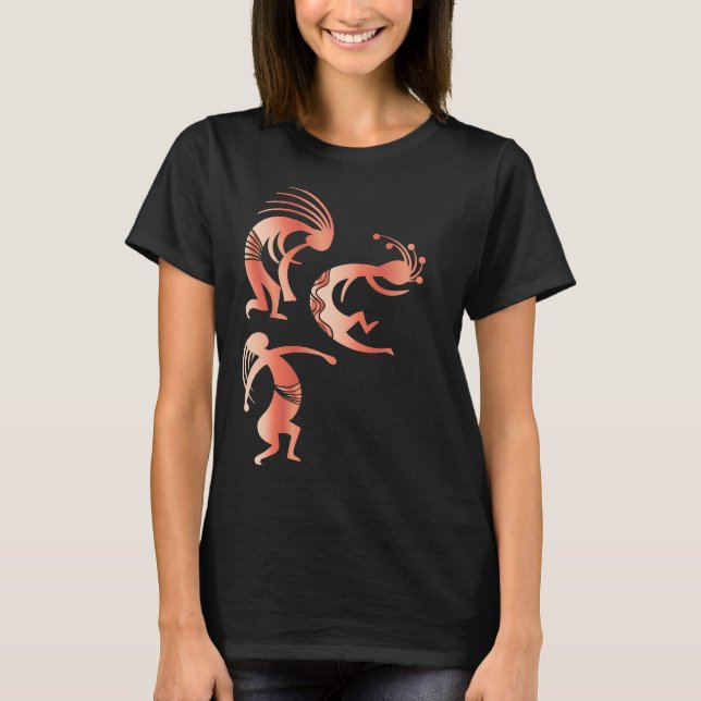 T-shirt Danse de la fête Kokopellis (Devant)