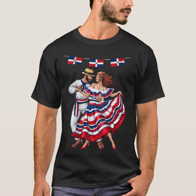 T-shirt Danse de la République dominicaine (Devant)