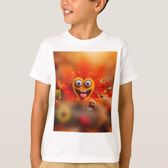 T-shirt "Danse de l'amour joueuse de l'automne" (Devant)