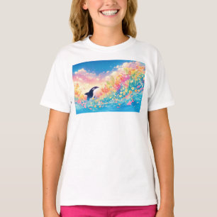 T-shirt Danse de l'orque dans des eaux lumineuses