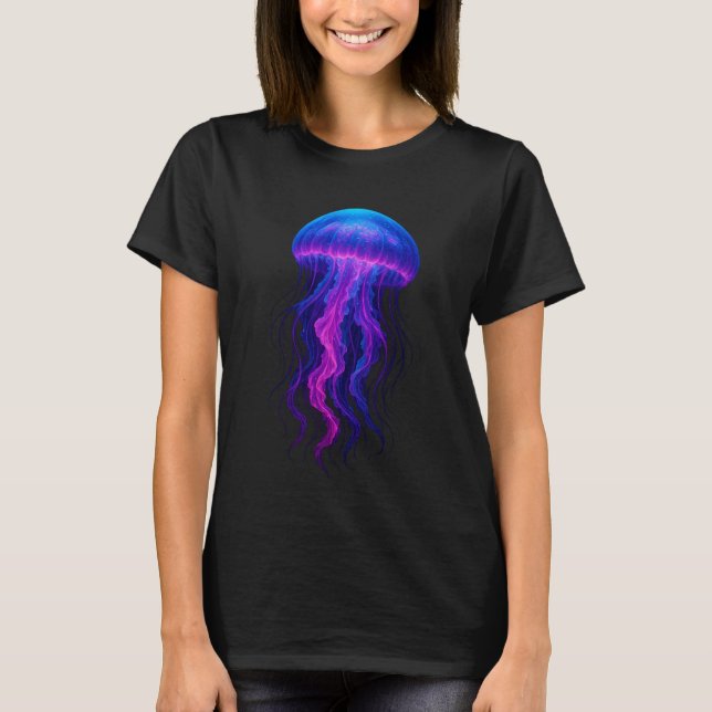 T-shirt Danse de méduse néon (Devant)
