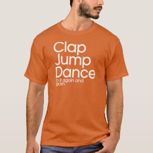T-shirt Danse de saut d'applaudissements