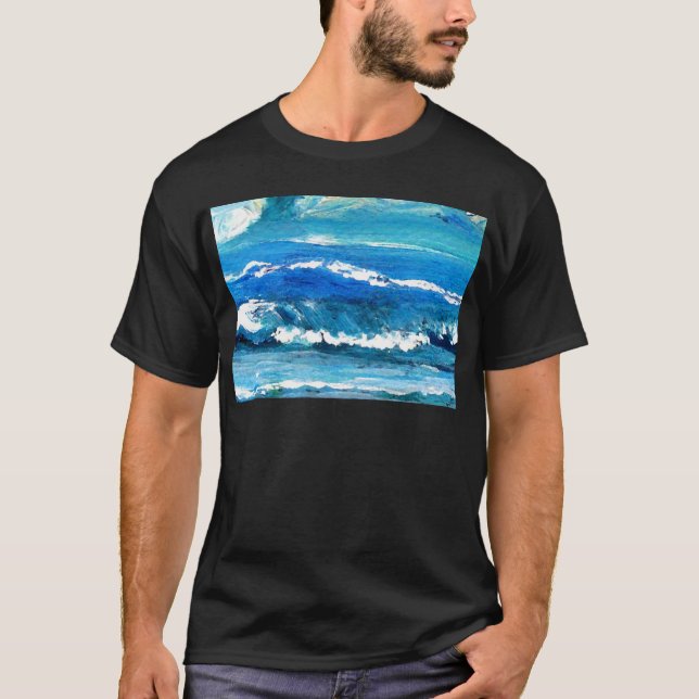 T-shirt Danse de vague - décor d'océan de cricketdiane (Devant)