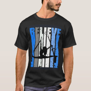 T-shirt Danse de Yoga Blue Air Yoga Croire en la Motivatio