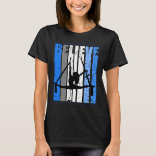 T-shirt Danse de Yoga d'Air Bleu Yoga Air Croire Motivant