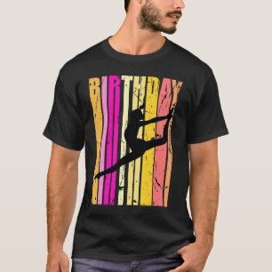T-shirt Danse des filles roses Jaunes Anniversaire Silhoue