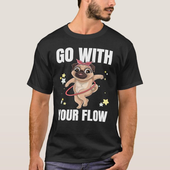 T-shirt Danse d'exercice de travail Go With Your Flow Hoop (Devant)