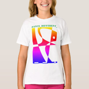 T-shirt DANSE_DIFFÉRENT_ Arc-en-ciel