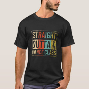 T-shirt Danse Droite Extérieur Classe Danse Enseignant Dan