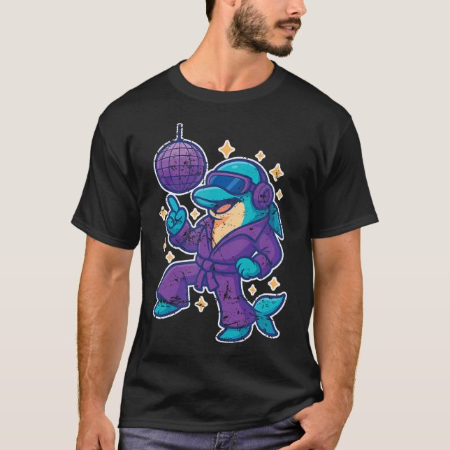 T-shirt Danse du dauphin disco (Devant)