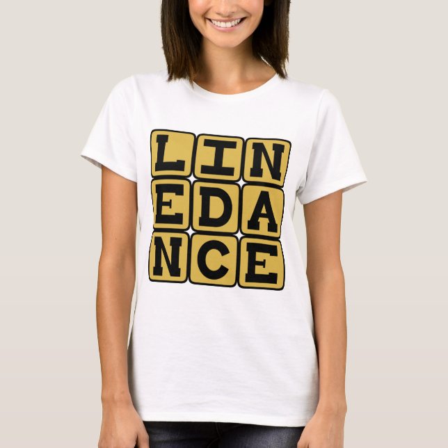 T-shirt Danse en ligne, danse chorégraphiée (Devant)