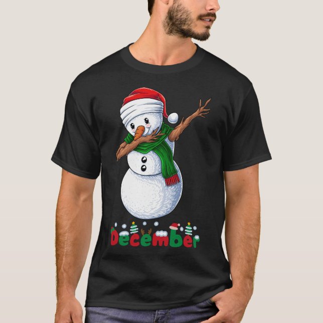 T-shirt danse étrange snowman (Devant)