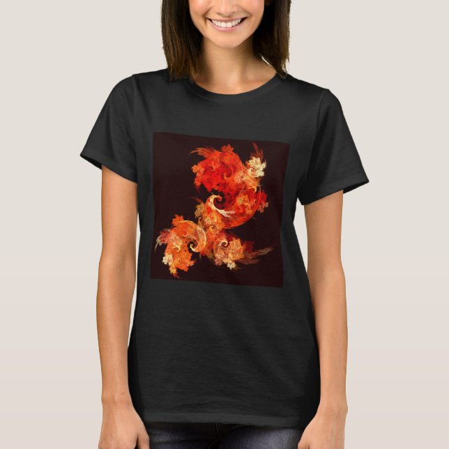 T-shirt Danse Feux d'artifice Art Abstrait (Devant)