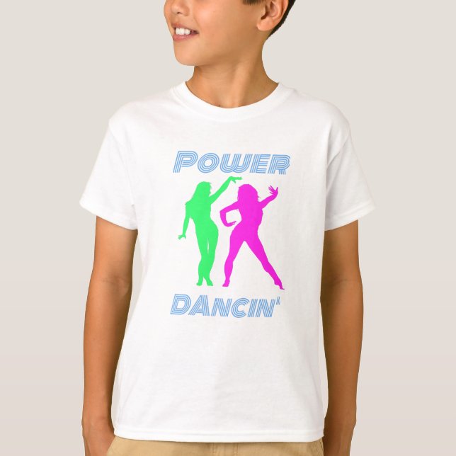 T-shirt Danse - Filles dansantes Rétro Puissance (Devant)