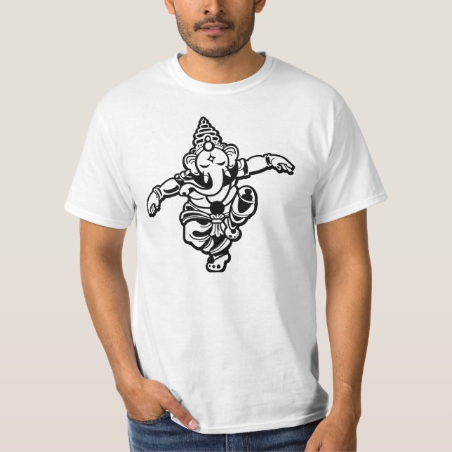 T-shirt Danse Ganesha : Art, Science, Intellect, sagesse (Devant)
