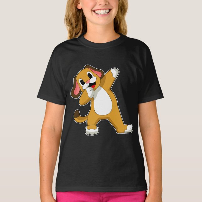 T-shirt Danse Hip hop de chien (Devant)