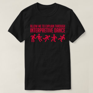 T-shirt Danse interprétative - pièce en t vibrante fonc
