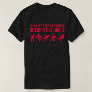 T-shirt Danse interprétative - pièce en t vibrante foncée