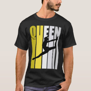 T-shirt Danse Jaune Queen Girls Anniversaire Concours Coac