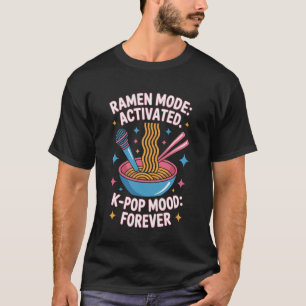 T-shirt Danse K-Pop Musique Pop Coréenne Amateur de Ramen