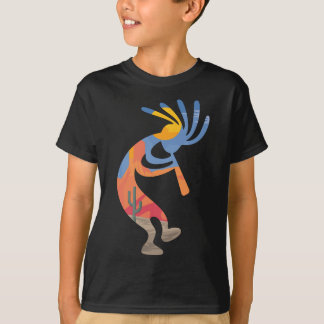 T-shirt Danse Kokopelli Sud-ouest des États-Unis Amérindie