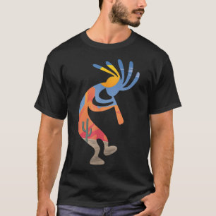 T-shirt Danse Kokopelli Sud-ouest des États-Unis Amérindie