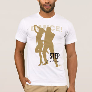 T-shirt Danse ! La silhouette en or Love