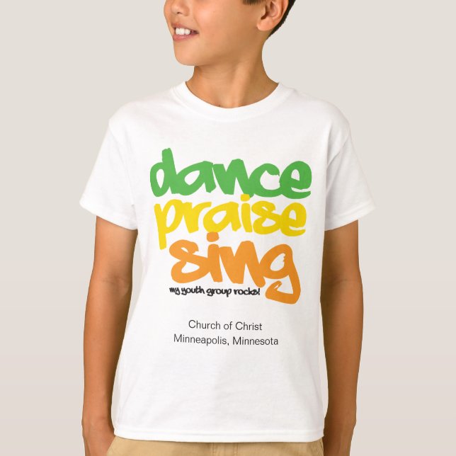 T-shirt Danse Louer Chanter Groupe de Jeunes Chanteurs Per (Devant)