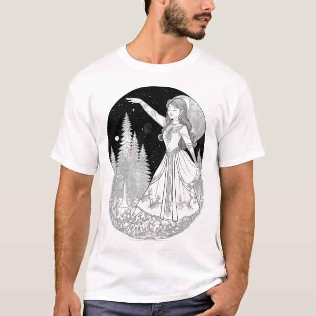 T-shirt Danse Lune de la Forêt (Devant)