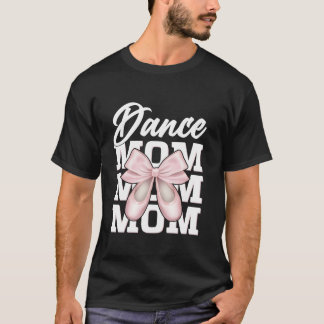 T-shirt Danse Maman Coquette Bow À damiers Danse Maman Mèr