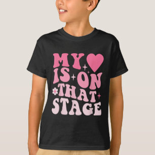 T-shirt Danse Maman Rétro Mon Coeur Est Sur Cette Scène Da