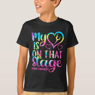 T-shirt Danse Maman Rétro Mon Coeur Est Sur Cette Scène Da