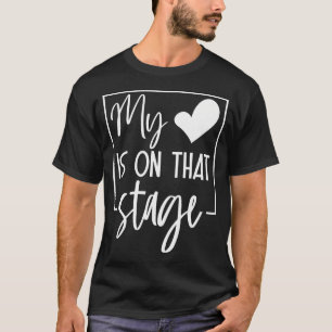 T-shirt Danse Maman Rétro Mon Cœur Est Sur Cette Scène Dan