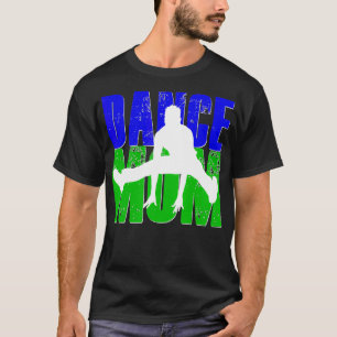 T-shirt Danse Maman Son Garçon Danse Danse Vintage Blue Gr