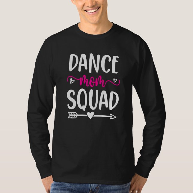 T-shirt Danse Maman Squad Funny Pink Cute Arrow And Heart (Devant)