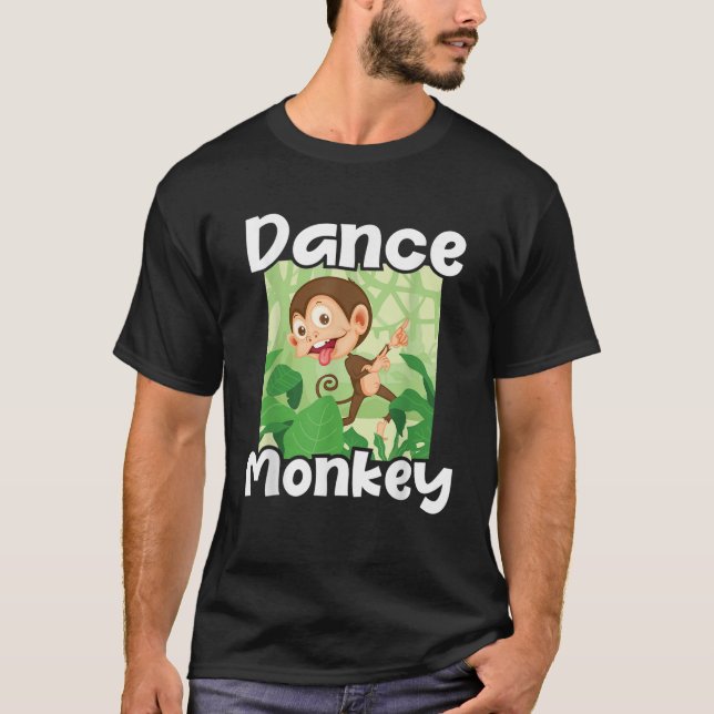T-shirt Danse Monkey Disco Monkeys Primate Jungle Zoo Anim (Devant)