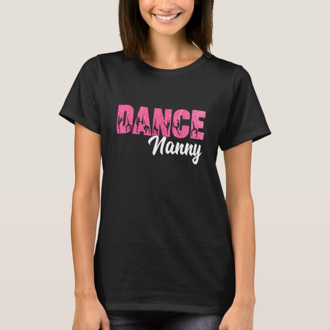T-shirt Danse Nounou D'Une Danse Nounou Danser Léopard Mot (Devant)