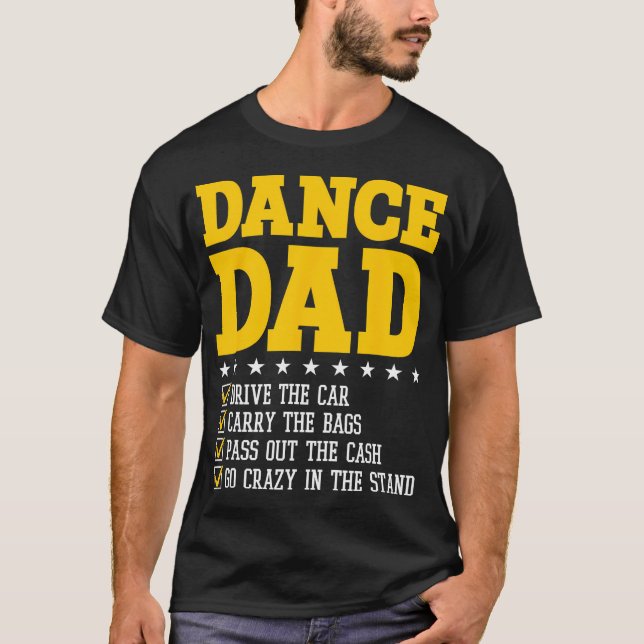 T-shirt Danse Papa Danser Papa D'Une Danse Drôle Père (Devant)