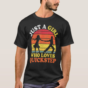 T-shirt Danse Quickstep Vintage Juste Une Fille Qui Aime Q