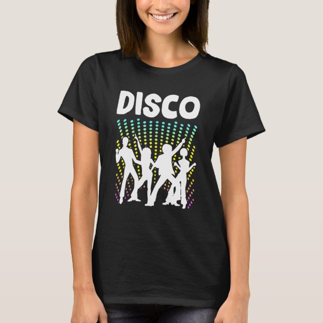 T-shirt Danse Retro Disco Boogie Bellbottom Danseuse Boppe (Devant)